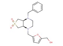 (5-{[(4aS*,7aR*)-4-benzyl-6,6-dioxidohexahydrothieno[3,4-b]pyrazin-1(2H)-yl]methyl}-2-furyl)methanol