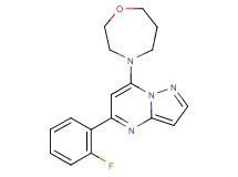 5-(2-fluorophenyl)-7-(1,4-oxazepan-4-yl)pyrazolo[1,5-a]pyrimidine
