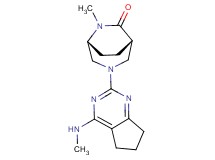 (1S*,5R*)-6-methyl-3-[4-(methylamino)-6,7-dihydro-5H-cyclopenta[d]pyrimidin-2-yl]-3,6-diazabicyclo[3.2.2]nonan-7-one