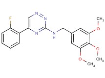 5-(2-fluorophenyl)-N-(3,4,5-trimethoxybenzyl)-1,2,4-triazin-3-amine