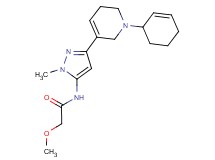 N-[3-(1-cyclohex-2-en-1-yl-1,2,5,6-tetrahydropyridin-3-yl)-1-methyl-1H-pyrazol-5-yl]-2-methoxyacetamide