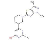 6-[1-(1,3-dimethyl-1H-pyrazolo[3,4-d][1,3]thiazol-5-yl)piperidin-3-yl]-2-methylpyrimidin-4-ol