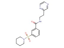 3-(piperidin-1-ylsulfonyl)-N-(2-pyrazin-2-ylethyl)benzamide