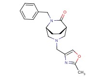 (1S*,5R*)-6-benzyl-3-[(2-methyl-1,3-oxazol-4-yl)methyl]-3,6-diazabicyclo[3.2.2]nonan-7-one