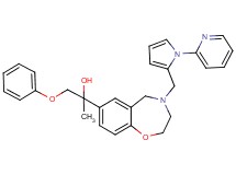 1-phenoxy-2-(4-{[1-(2-pyridinyl)-1H-pyrrol-2-yl]methyl}-2,3,4,5-tetrahydro-1,4-benzoxazepin-7-yl)-2-propanol
