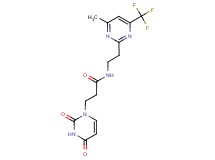 3-(2,4-dioxo-3,4-dihydropyrimidin-1(2H)-yl)-N-{2-[4-methyl-6-(trifluoromethyl)pyrimidin-2-yl]ethyl}propanamide