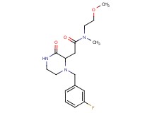 2-[1-(3-fluorobenzyl)-3-oxo-2-piperazinyl]-N-(2-methoxyethyl)-N-methylacetamide