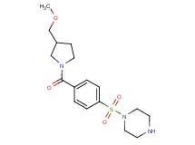 1-[(4-{[3-(methoxymethyl)-1-pyrrolidinyl]carbonyl}phenyl)sulfonyl]piperazine
