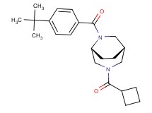 (1S*,5R*)-6-(4-tert-butylbenzoyl)-3-(cyclobutylcarbonyl)-3,6-diazabicyclo[3.2.2]nonane