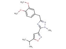 3-(3,4-dimethoxybenzyl)-5-(5-isopropylisoxazol-3-yl)-1-methyl-1H-1,2,4-triazole
