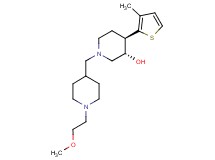 (3S*,4R*)-1-{[1-(2-methoxyethyl)piperidin-4-yl]methyl}-4-(3-methyl-2-thienyl)piperidin-3-ol