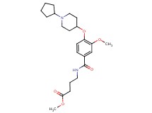 methyl 4-({4-[(1-cyclopentyl-4-piperidinyl)oxy]-3-methoxybenzoyl}amino)butanoate
