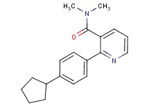 2-(4-cyclopentylphenyl)-N,N-dimethylnicotinamide