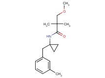 3-methoxy-2,2-dimethyl-N-[1-(3-methylbenzyl)cyclopropyl]propanamide