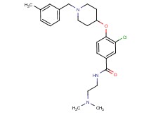 3-chloro-N-[2-(dimethylamino)ethyl]-4-{[1-(3-methylbenzyl)-4-piperidinyl]oxy}benzamide