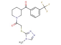 (1-{[(4-methyl-4H-1,2,4-triazol-3-yl)thio]acetyl}-3-piperidinyl)[3-(trifluoromethyl)phenyl]methanone