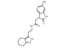2-(6-methyl-2-oxo-2,3-dihydro-1H-indol-3-yl)-N-[2-(4,5,6,7-tetrahydro-2H-indazol-3-yl)ethyl]acetamide