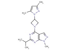 4-[3-(3,5-dimethyl-1H-pyrazol-1-yl)-1-azetidinyl]-6-isopropyl-1-methyl-1H-pyrazolo[3,4-d]pyrimidine