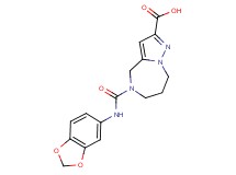 5-[(1,3-benzodioxol-5-ylamino)carbonyl]-5,6,7,8-tetrahydro-4H-pyrazolo[1,5-a][1,4]diazepine-2-carboxylic acid