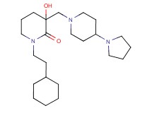 1-(2-cyclohexylethyl)-3-hydroxy-3-{[4-(1-pyrrolidinyl)-1-piperidinyl]methyl}-2-piperidinone