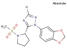 1-(1,3-benzodioxol-5-yl)-5-[(2S)-1-(methylsulfonyl)pyrrolidin-2-yl]-1H-1,2,4-triazole