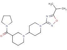 1'-(5-isopropyl-1,2,4-oxadiazol-3-yl)-3-(pyrrolidin-1-ylcarbonyl)-1,4'-bipiperidine