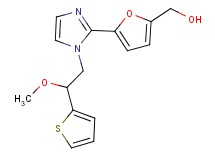 (5-{1-[2-methoxy-2-(2-thienyl)ethyl]-1H-imidazol-2-yl}-2-furyl)methanol