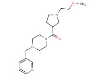 1-{[1-(2-methoxyethyl)pyrrolidin-3-yl]carbonyl}-4-(pyridin-3-ylmethyl)piperazine