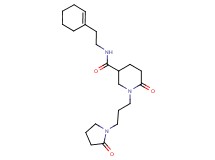 N-[2-(1-cyclohexen-1-yl)ethyl]-6-oxo-1-[3-(2-oxo-1-pyrrolidinyl)propyl]-3-piperidinecarboxamide