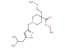 ethyl 1-[(5-isobutyl-1H-pyrazol-3-yl)methyl]-4-(2-methoxyethyl)-4-piperidinecarboxylate