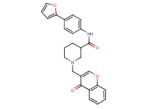 N-[4-(2-furyl)phenyl]-1-[(4-oxo-4H-chromen-3-yl)methyl]-3-piperidinecarboxamide
