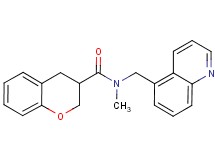 N-methyl-N-(quinolin-5-ylmethyl)chromane-3-carboxamide