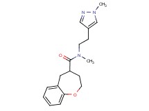 N-methyl-N-[2-(1-methyl-1H-pyrazol-4-yl)ethyl]-2,3,4,5-tetrahydro-1-benzoxepine-4-carboxamide