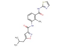 5-isobutyl-N-{2-methyl-3-[(1,3-thiazol-2-ylamino)carbonyl]phenyl}isoxazole-3-carboxamide