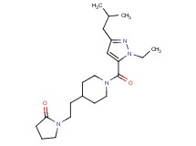 1-(2-{1-[(1-ethyl-3-isobutyl-1H-pyrazol-5-yl)carbonyl]-4-piperidinyl}ethyl)-2-pyrrolidinone