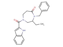 4-benzyl-3-ethyl-1-(1H-indol-2-ylcarbonyl)-1,4-diazepan-5-one
