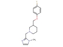 3-[(4-fluorophenoxy)methyl]-1-[(1-methyl-1H-imidazol-2-yl)methyl]piperidine