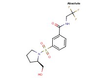 3-{[(2R)-2-(hydroxymethyl)pyrrolidin-1-yl]sulfonyl}-N-(2,2,2-trifluoroethyl)benzamide