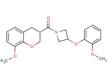1-[(8-methoxy-3,4-dihydro-2H-chromen-3-yl)carbonyl]-3-(2-methoxyphenoxy)azetidine