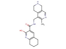 2-hydroxy-N-[(3-methyl-5,6,7,8-tetrahydro-2,7-naphthyridin-4-yl)methyl]-5,6,7,8-tetrahydro-3-quinolinecarboxamide