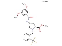 methyl (4S)-4-[(3,5-dimethoxybenzoyl)amino]-1-[2-(trifluoromethyl)benzyl]-L-prolinate