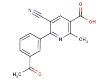 6-(3-acetylphenyl)-5-cyano-2-methylnicotinic acid