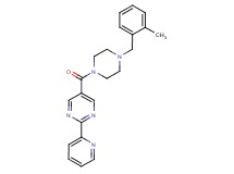 5-{[4-(2-methylbenzyl)-1-piperazinyl]carbonyl}-2-(2-pyridinyl)pyrimidine
