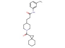 N-(3-methylphenyl)-3-[1-(spiro[2.5]oct-1-ylcarbonyl)-4-piperidinyl]propanamide