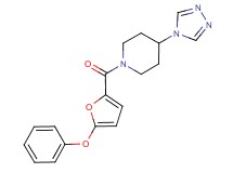 1-(5-phenoxy-2-furoyl)-4-(4H-1,2,4-triazol-4-yl)piperidine