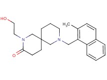 2-(2-hydroxyethyl)-8-[(2-methyl-1-naphthyl)methyl]-2,8-diazaspiro[5.5]undecan-3-one