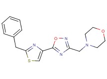 4-{[5-(2-benzyl-1,3-thiazol-4-yl)-1,2,4-oxadiazol-3-yl]methyl}morpholine