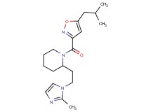 1-[(5-isobutylisoxazol-3-yl)carbonyl]-2-[2-(2-methyl-1H-imidazol-1-yl)ethyl]piperidine