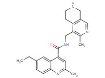 6-ethyl-2-methyl-N-[(3-methyl-5,6,7,8-tetrahydro-2,7-naphthyridin-4-yl)methyl]-4-quinolinecarboxamide
