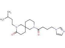 8-[4-(1H-imidazol-1-yl)butanoyl]-2-(3-methylbutyl)-2,8-diazaspiro[5.5]undecan-3-one